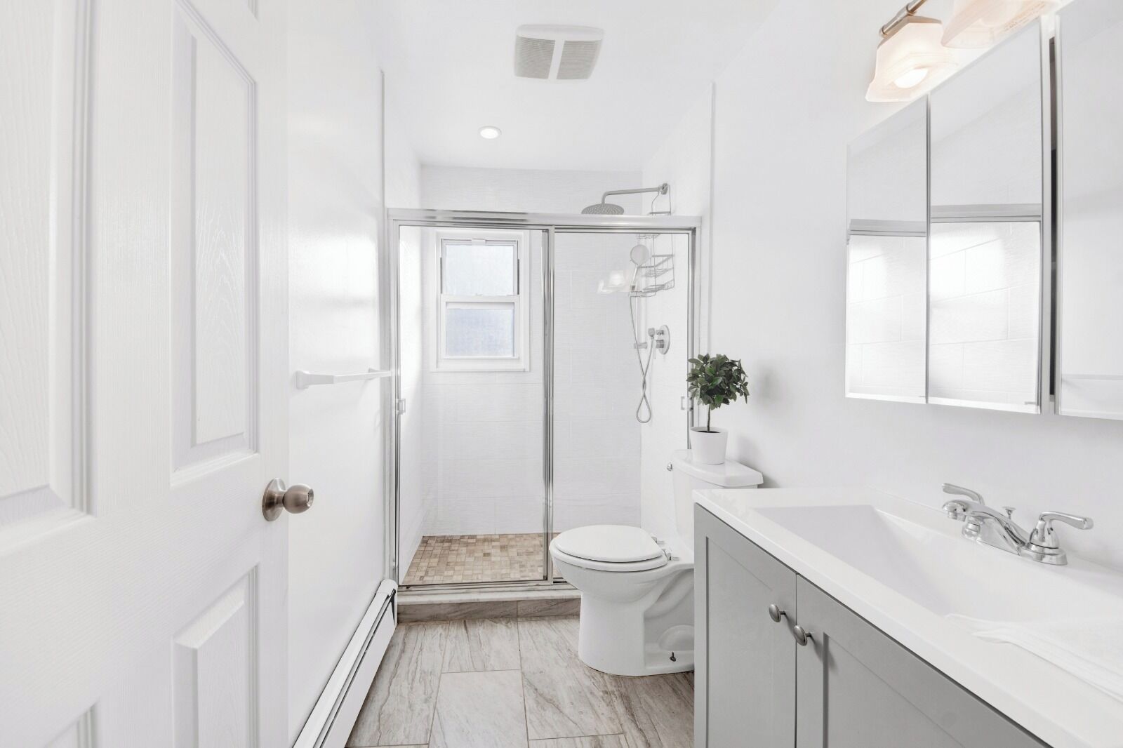 Bidet, towels, soap, toilet paper