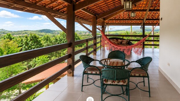 Outdoor dining - Chácara Maria Luiza c/ Piscina - Gravatá/PE (Gravatá)