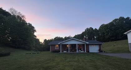 3-Bedroom Farmhouse under Roan Mountain, on 20 private acres.