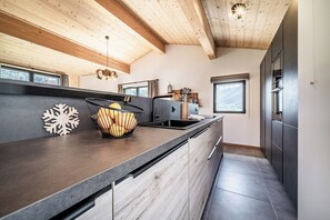 Private kitchen - Bonnelle - Terrace | Sauna | Mountain view (Les Houches)
