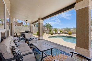 Outdoor dining - Ahwatukee Foothills Home | Heated Pool | Grill (Phoenix)