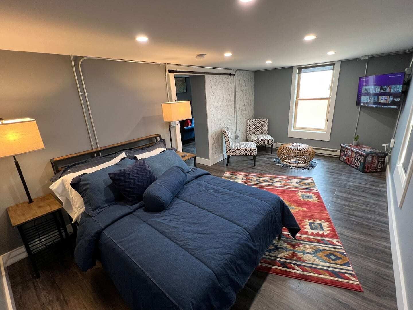 1 bedroom, iron/ironing board, travel crib, free WiFi