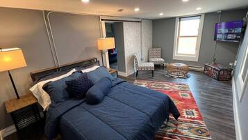 1 bedroom, iron/ironing board, travel crib, free WiFi