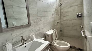 Towels, soap, toilet paper