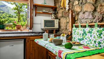Réfrigérateur, micro-ondes, plaque de cuisson, cafetiÚre/bouilloire