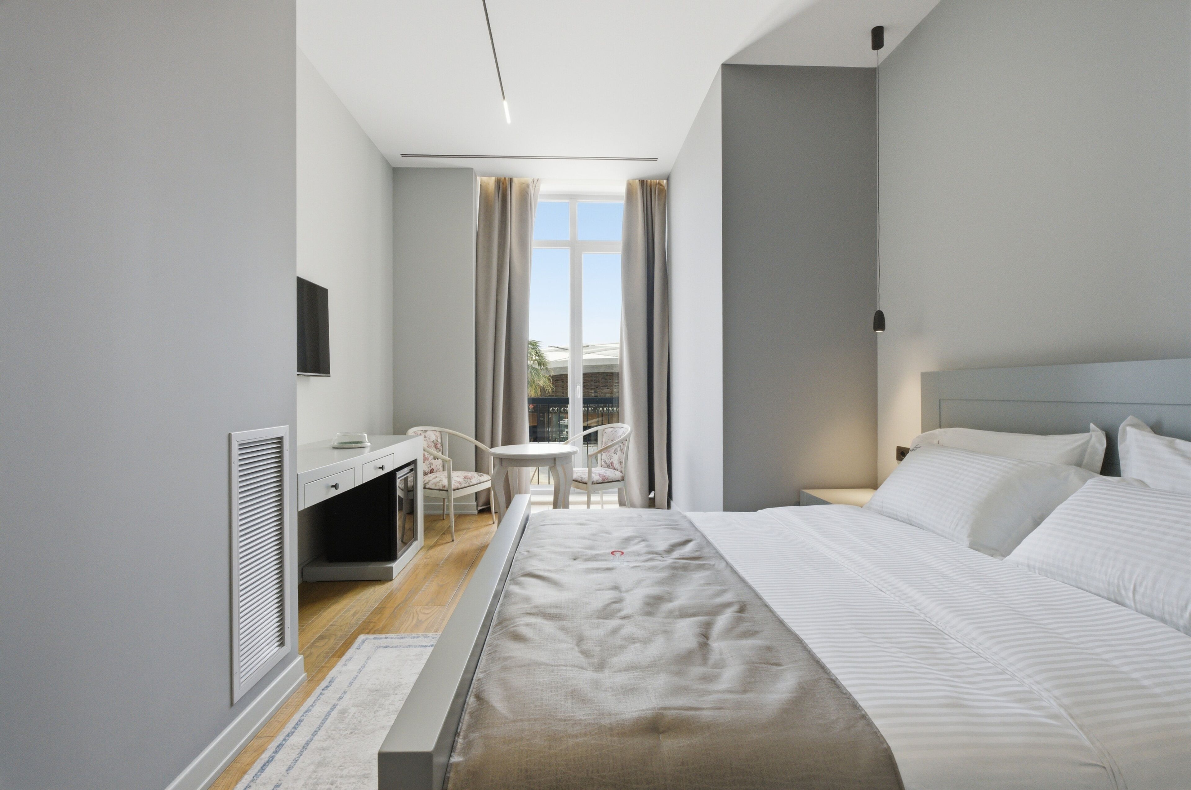 Habitación doble superior, vista al mar | Escritorio y wifi gratis 