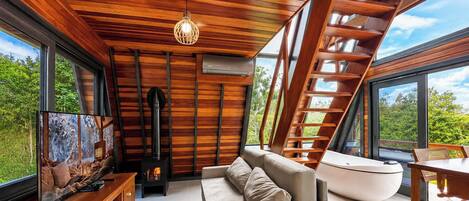 Honeymoon-Chalet | Wohnbereich