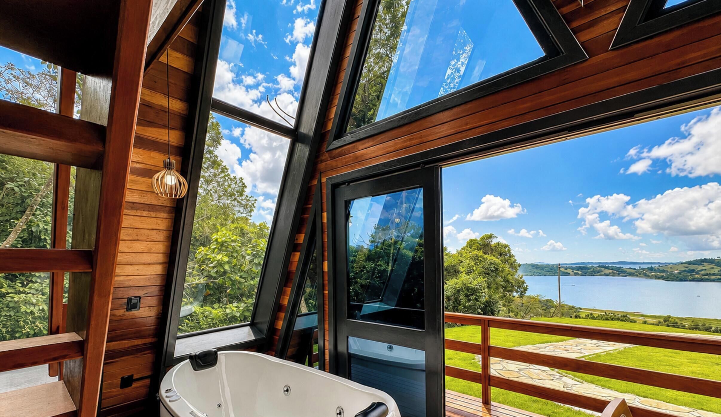 Honeymoon Chalet | Lake view