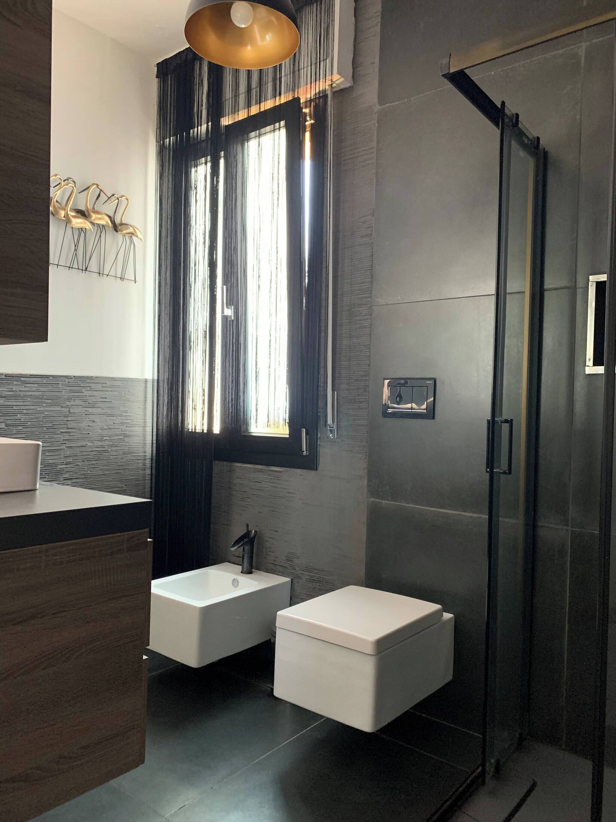 Căn hộ, 1 phòng ngủ, hút thuốc, ban công | Phòng tắm