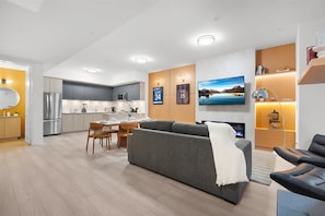 Fernseher, Kamin, Arbeitsbereiche