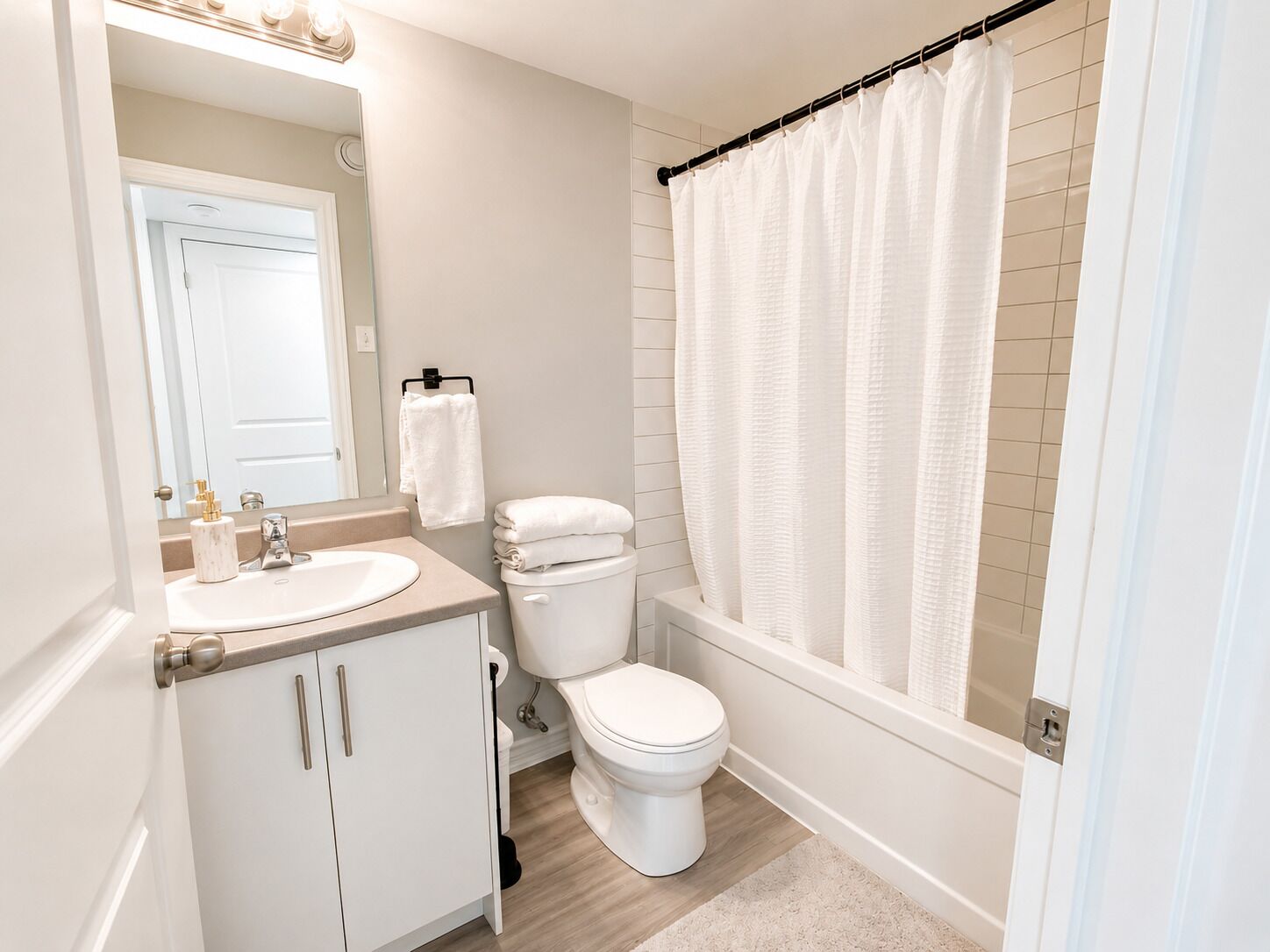 Towels, toilet paper