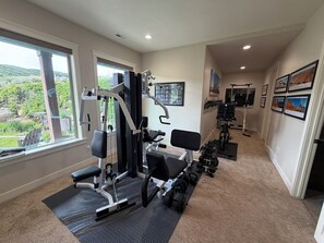 Fitness facility - Meadowlark Nest CEW1 | Hot Tub | Swim Spa |Game Rm (Huntsville)