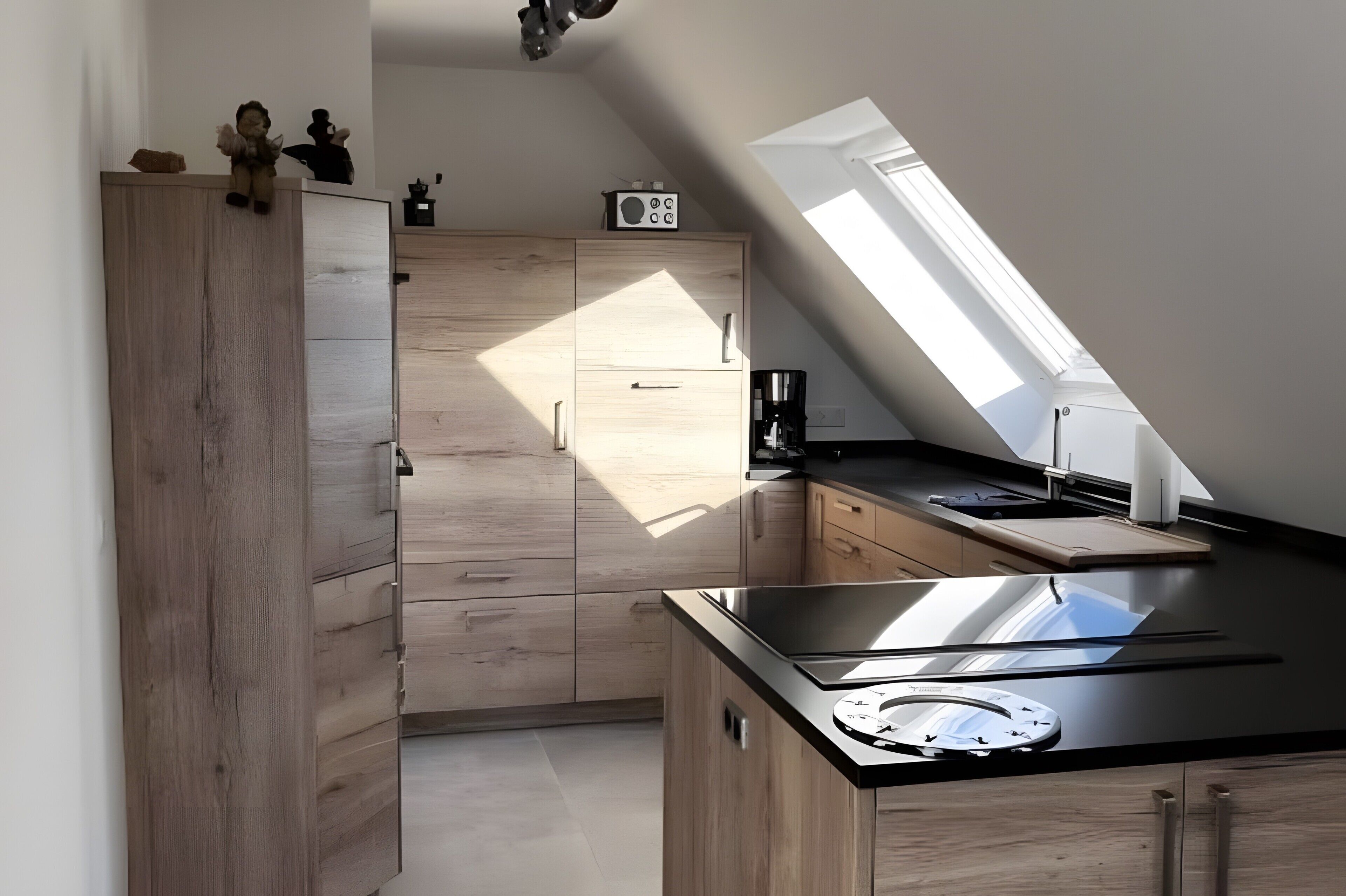 Refrigerador, horno, placa de cocina, lavavajillas