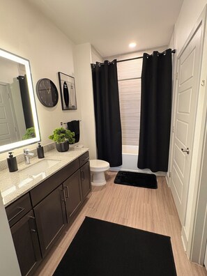 Bathroom - Sophisticated 1BR Getaway King Suite + Luxe Lounge (The Woodlands)
