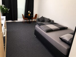 Desk, laptop workspace, free WiFi