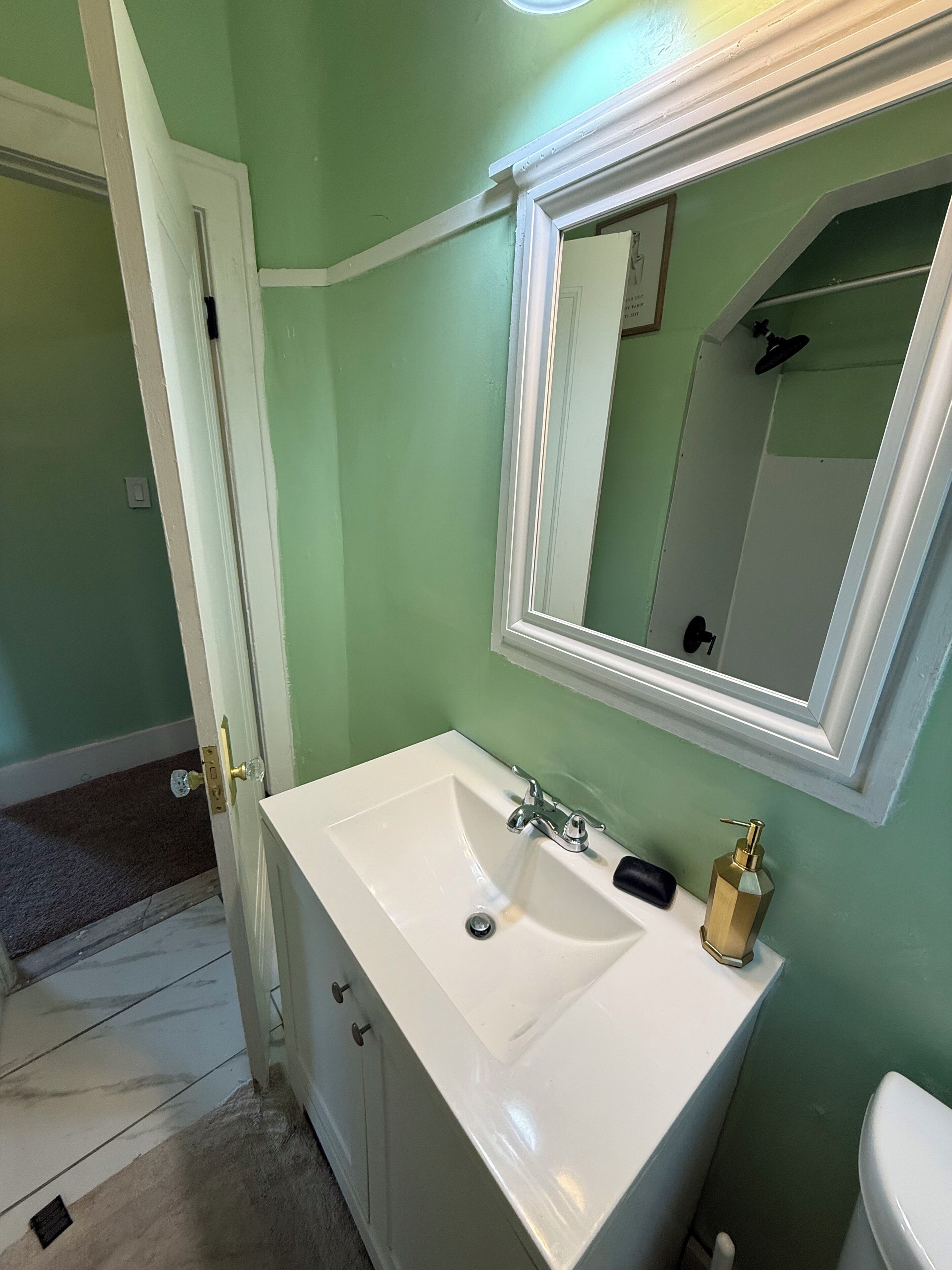 Towels, soap, toilet paper