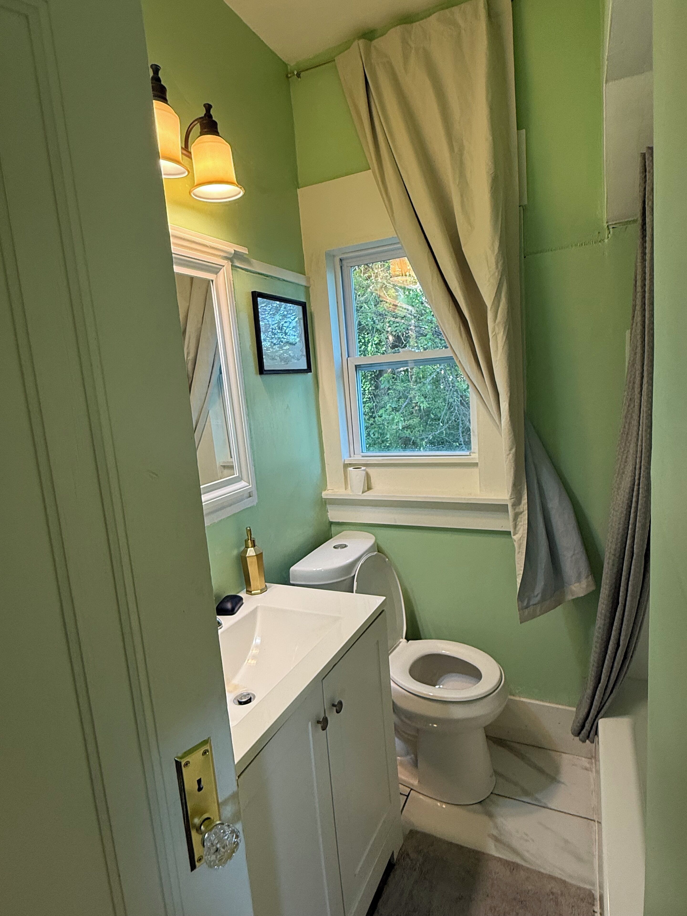 Towels, soap, toilet paper