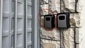 A wall-mounted intercom system with a stone facade. - Dajti National Park House, Sleeps 7 With Aircon (Tirana)