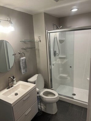 Bathroom - Luxury 4 bedroom house with amazing outdoor lighting and  water feature! (Omaha)