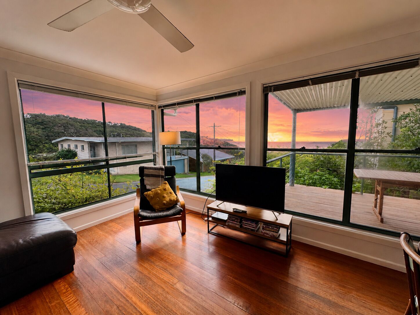 Main living room view out to ocean