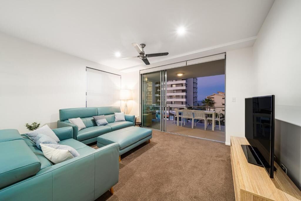 Appartement, 3 chambres, vue océan | Coin séjour | TV connectée
