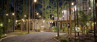 Water + Woods – Unique Treehouse Retreat on 10 Private Acres in Gulf Shores