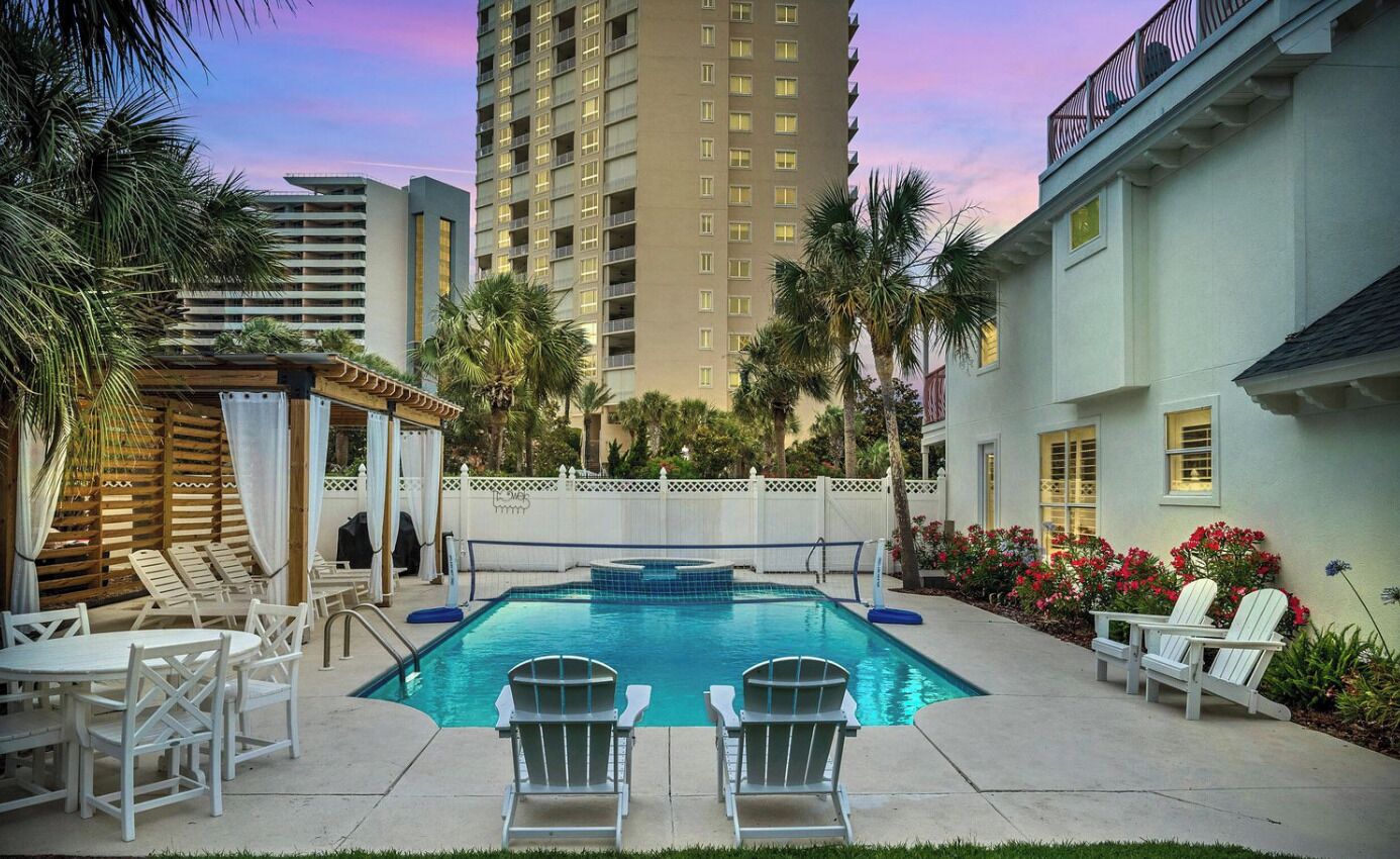 A heated pool