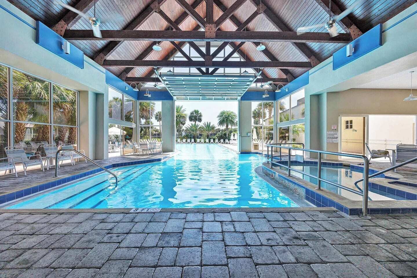 Indoor pool, outdoor pool