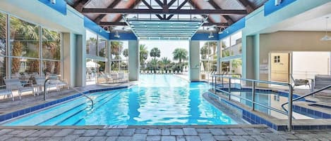 Indoor pool, outdoor pool