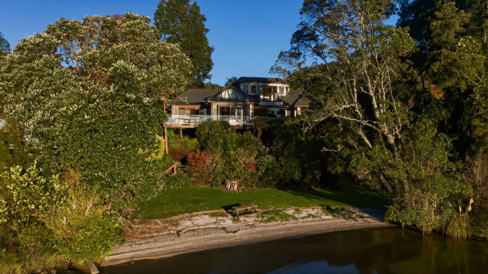 Aerial view of the property
