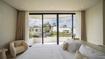 Villa, 1 habitación, piscina privada, vistas a la piscina | Caja fuerte, cortinas opacas, wifi gratis y ropa de cama