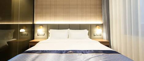 Comfort Double Room | Premium bedding, memory-foam beds, desk, laptop workspace