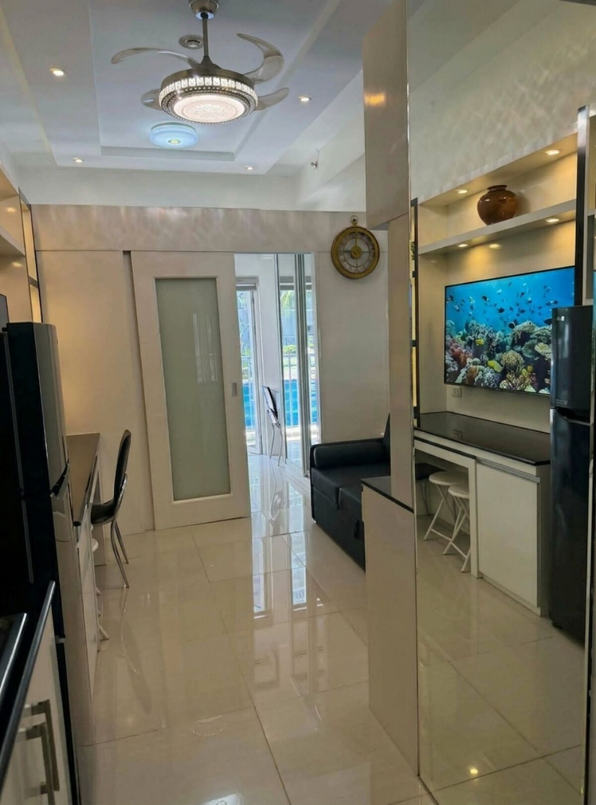 Condo, Balcony, Pool View | Interior