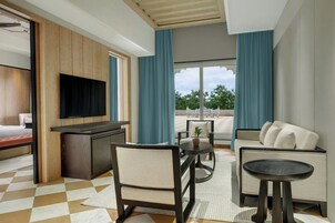 Suite presidencial, 1 habitación, vistas al jardín | Sala de estar