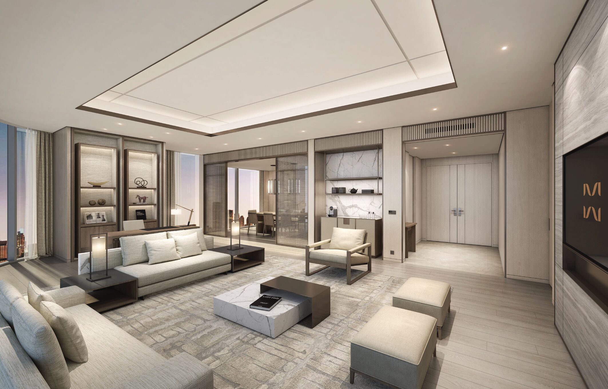 Luxe suite, uitzicht op meer | Lobby