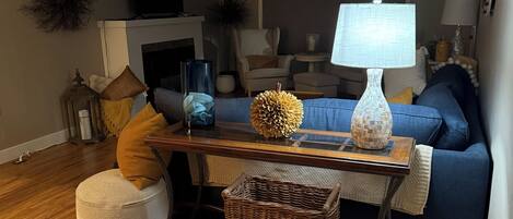 Smart TV y chimenea