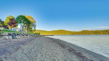 Vlak bij het strand