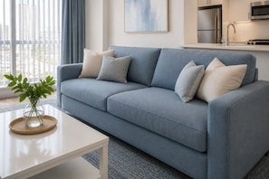 Living area - Stylish 2BR Toronto Stay in the Heart of Downtown - Walk to Top Attractions! (Toronto)