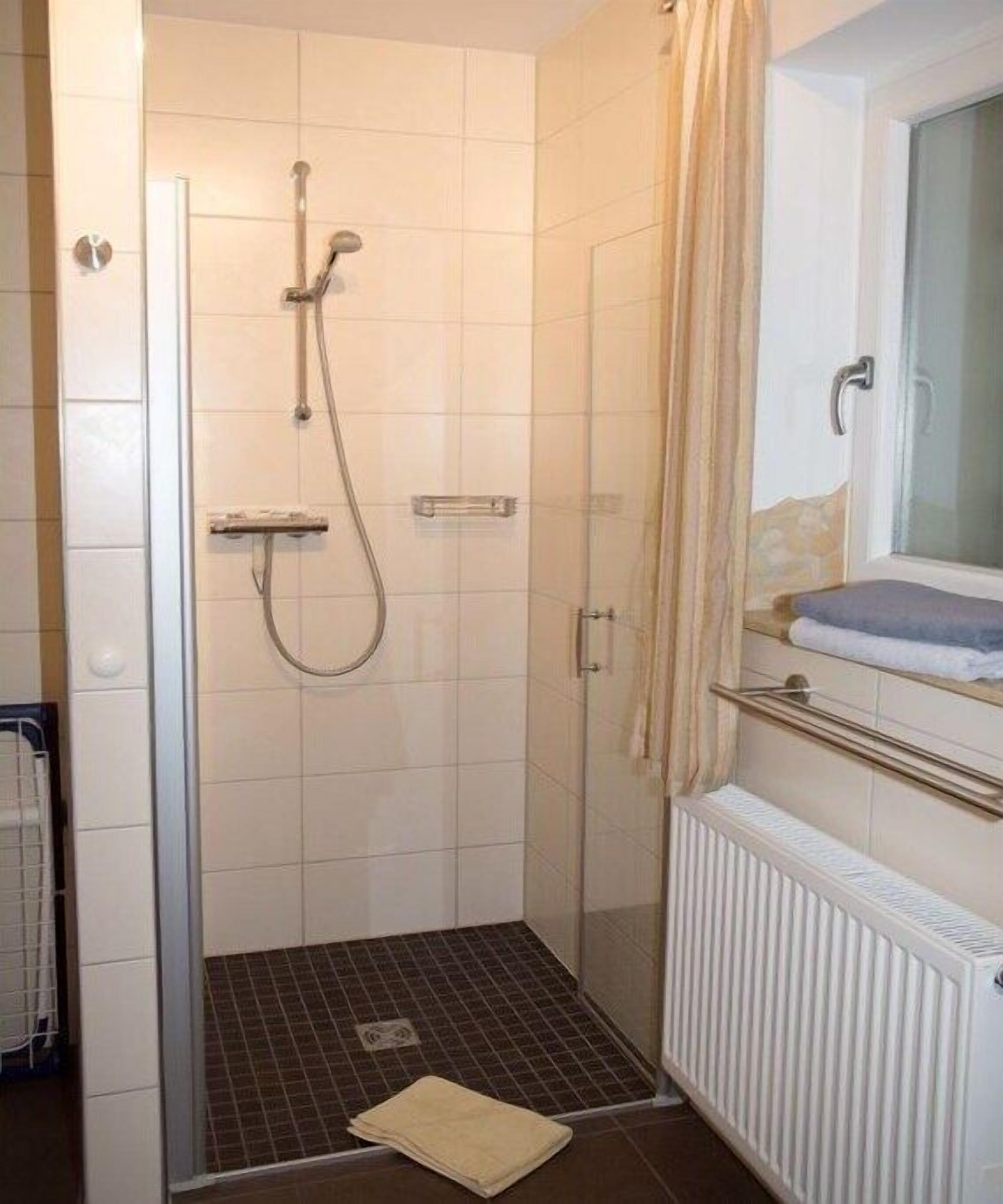 Shower, hair dryer