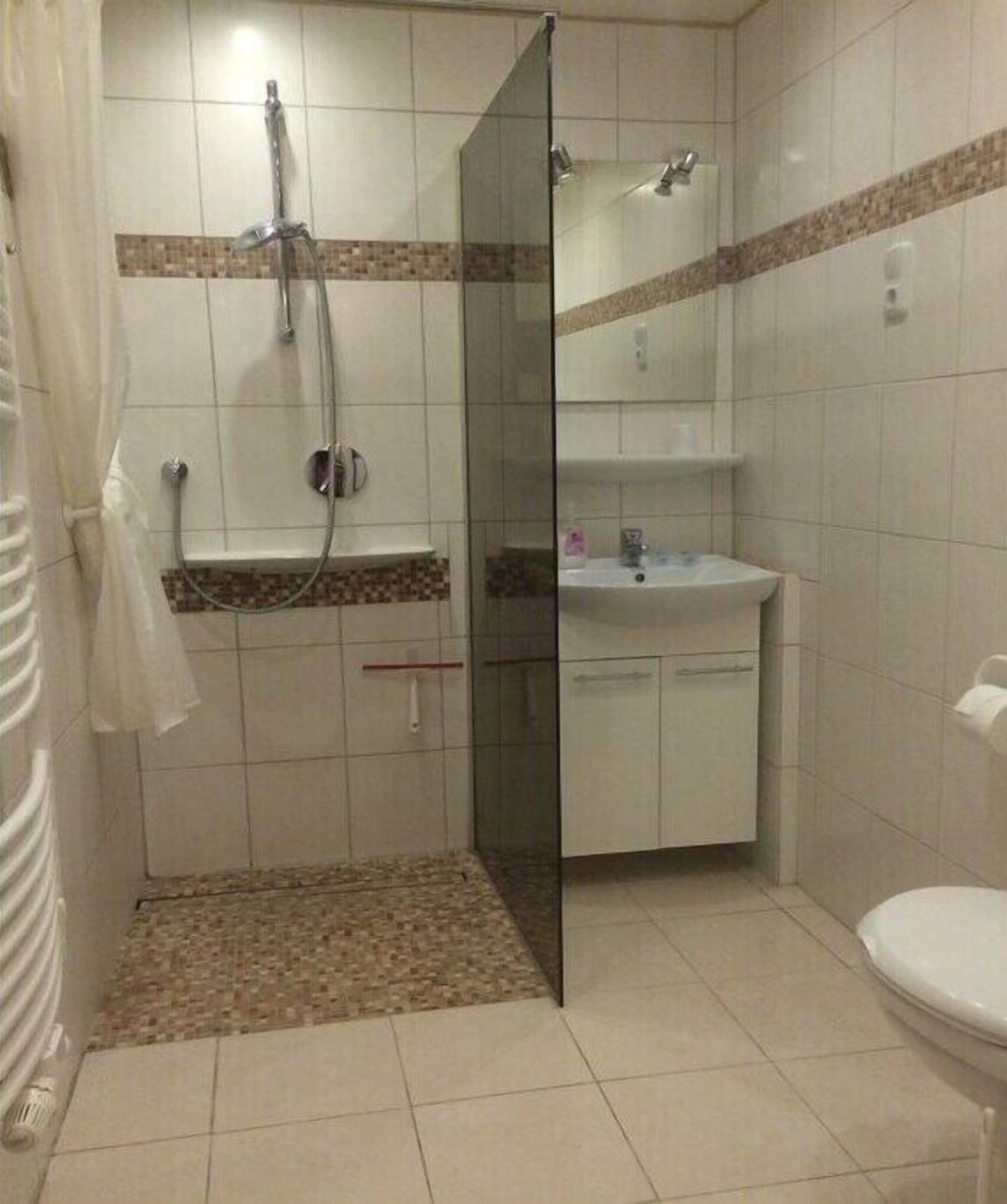 Shower, hair dryer