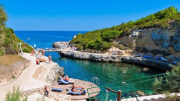 Privat strand och strandbarer