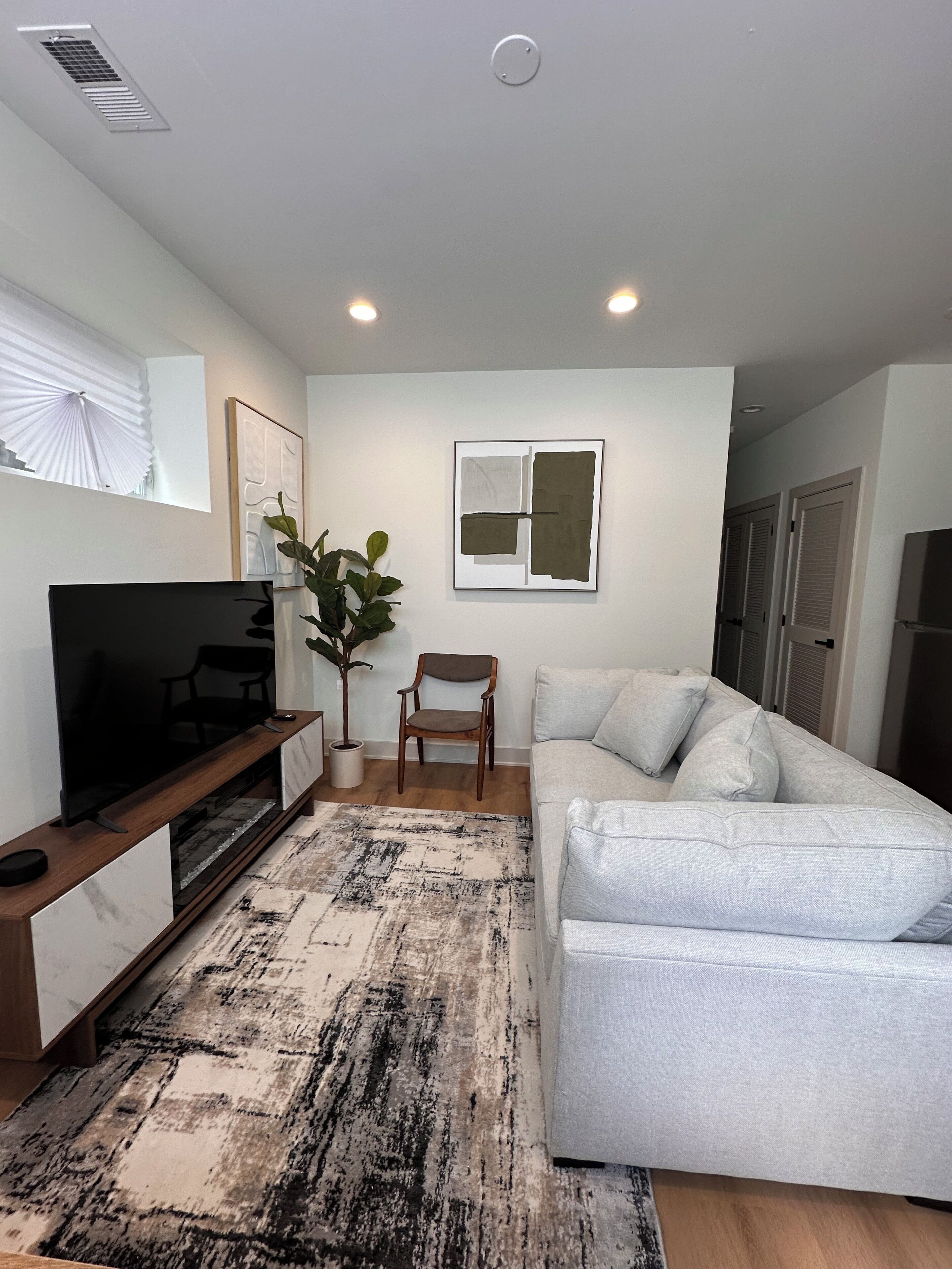 TV connectée, cheminée
