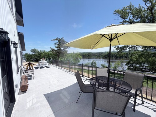 Eagles Landing Riverfront Rental nestled on 5 private acres on Wisconsin River