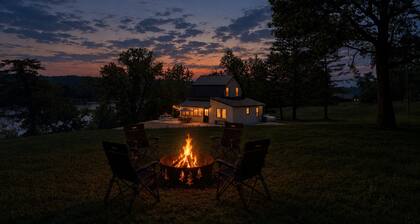 Eagles Landing Riverfront Rental nestled on 5 private acres on Wisconsin River