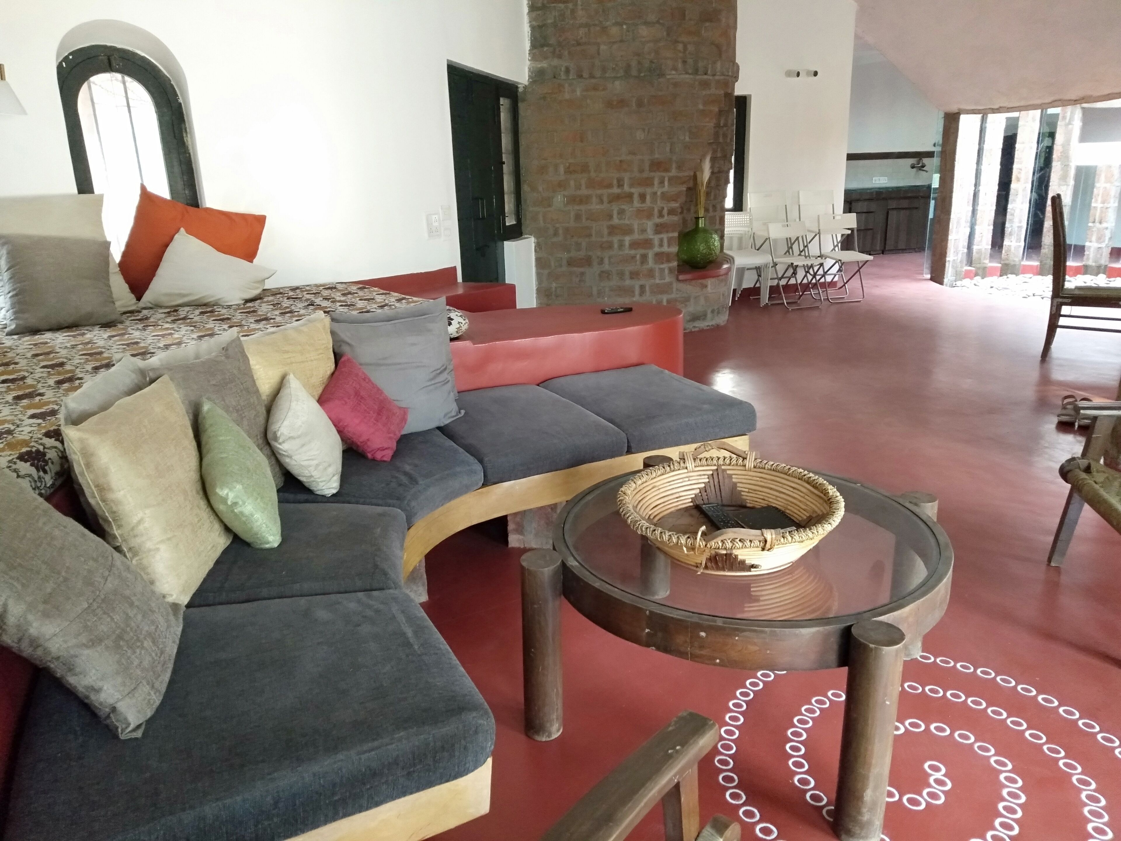 Bungalow, Blick auf den Innenhof | Innenbereich