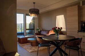 Interior - Modern apartment with balcony and view (Trøndelag)