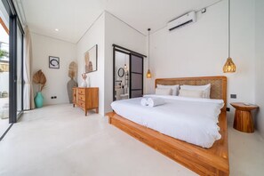 Vila família, 3 quartos, piscina particular | Roupas de cama de algodão egípcio, roupas de cama premium