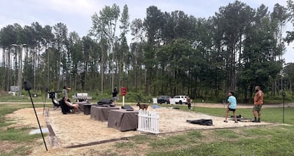 Unique Earth Home Stay with Pet Goats and Fishing Pond near Lake Gaston NC
