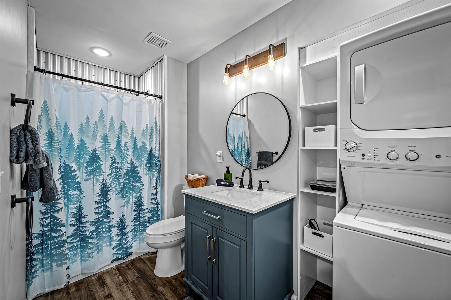 Hair dryer, towels