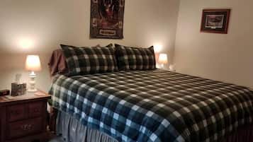 1 habitación, tabla de planchar con plancha, wifi y ropa de cama